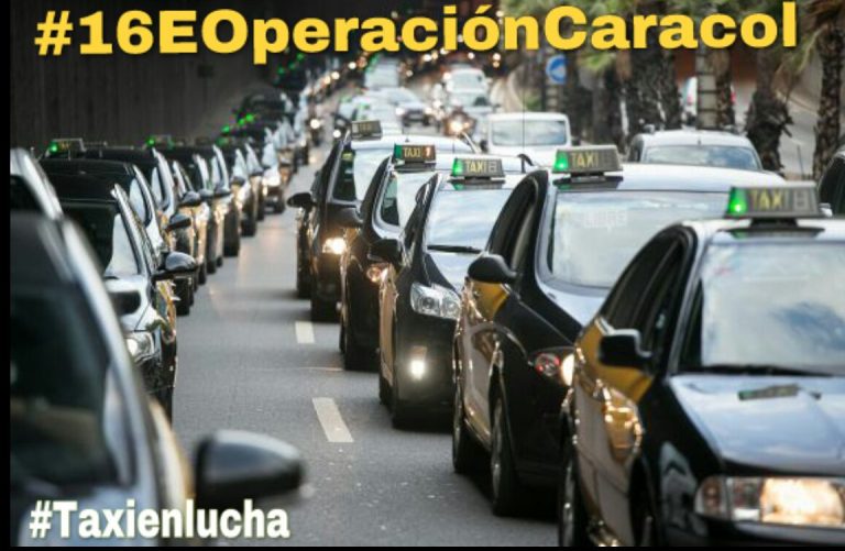 Contra Ada Colau, los taxistas colapsan este lunes las Rondas de Barcelona a las 11:00 horas