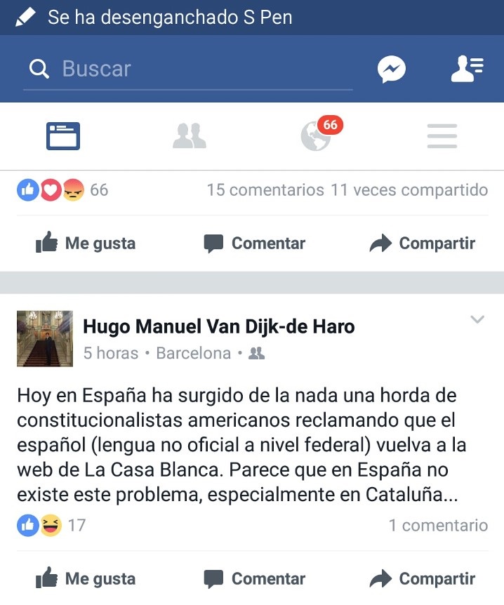 Comentario del español Hugo Manuel Van Dijk-de Haro . lasvocesdelpueblo