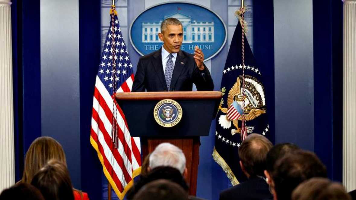 El presidente saliente de Estados Unidos, Barack Obama, en su última rueda de prensa. reuters