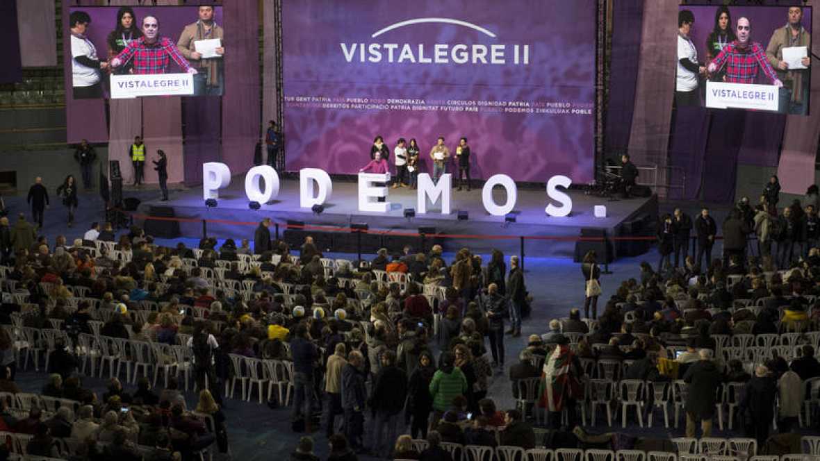 Sábado 11 de febrero de 2017. La extrema izquierda elige a una nuevo secretario general. Vista general de la Asamblea Ciudadana Estatal de Vistalegre II. Efe