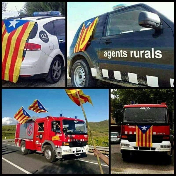 Un combo de fotografía de la denuncia del activista catalán Javier este lunes 27 de febrero en Facebook. Lasvocesdelpueblo.