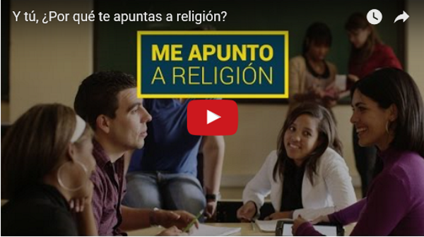 Bajo el lema Me apunto a religión esta campaña anima a los padres a hacer uso del derecho que tienen a que sus hijos reciban la formación y moral católica en la escuela. Lasvocesdelpueblo