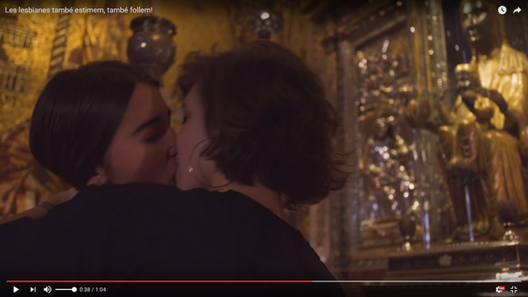 La ‘Nueva Cataluña’ profana a la «Madre de Dios de Montserrat» y amenaza con «destruir la familia»