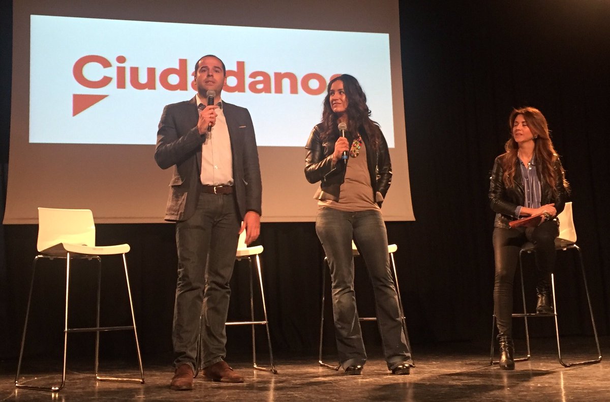 Madrid 1.04.2017. Ultimatum de Ciutadans al PP en Murcia ante gobierno de cambio Podemos, PSOE y C's. los ultrafeminista naranjitos Ignacio Aguado (i) y Begoña Villacís (c). Lasvocesdelpueblo.