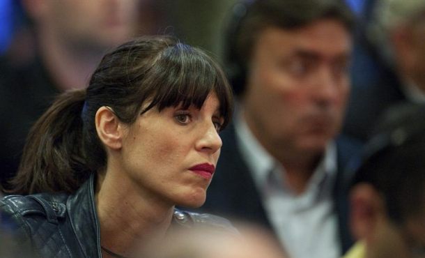 Cristina Sierra, esposa del separatista xenófobo catalán, Josep Guardiola, el ex entrenado separatista de FC Barcelona.. Archivo Efe.