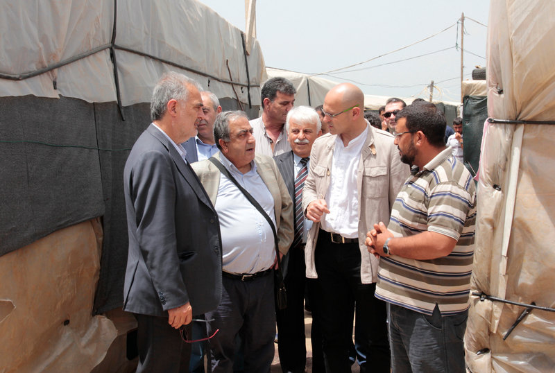 El conseller Romeva ha visitat un camp de refugiats al Líban, al municipi de Halba. Imatge del 14 de maig del 2017. (Horitzontal)