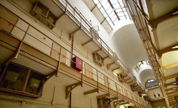 Vista de la galería número uno de la Carcel Modelo de Barcelona. Archivo Efe.