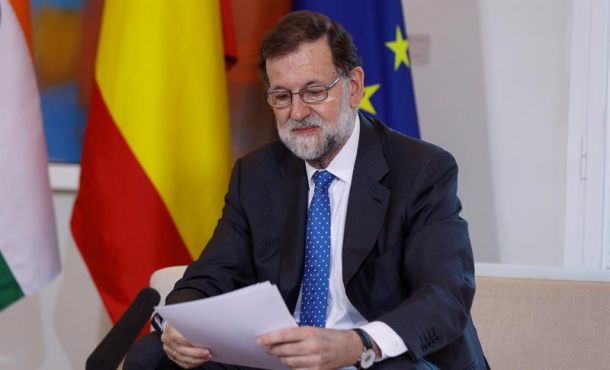 El presidente del Gobierno, Mariano Rajoy en el Palacio de La Moncloa. Archivo Efe