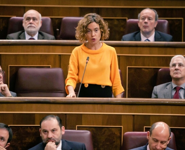 La coordinadora del PSC en el Congreso de los Diputados, Meritxell Batet, hoy, jueves 29 de junio de 2017. Lasvocesdelpueblo.