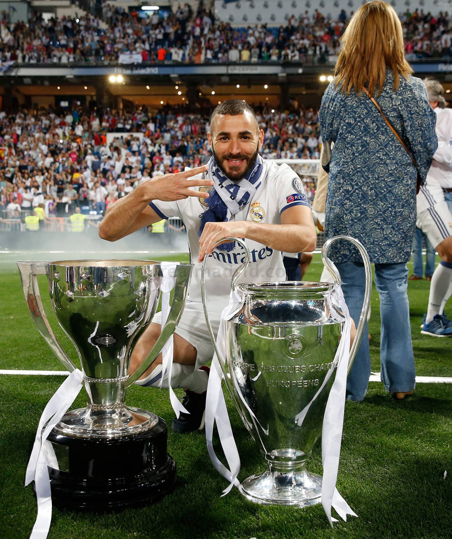 El estadio Santiago Bernabéu vibra con la fiesta de los campeones de ...