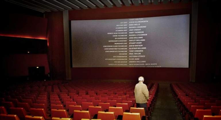 Vista de una sala de cine vacía. Archivo Efe.