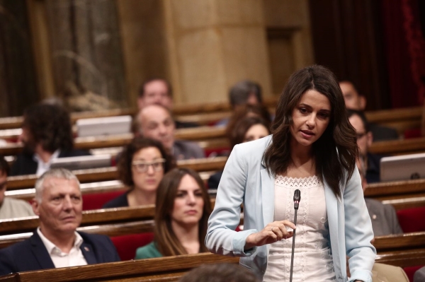 la líder La líder de la Oposición en Cataluña y presidente de Ciudadanos Cs en Cataluña, Inés Arrimadas García, hoy, miércoles 28 de junio de 2017. Lasvocesdelpueblo.