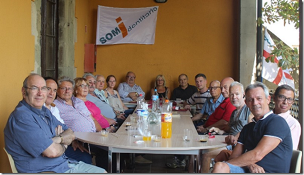 Cataluña (España), sábado 22 de julio de 2017. En el primer plano de la derecha, el líder de Somos Identitario (SOMI), Josep Anglada riu. Lasvocesdelpueblo