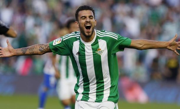 Dani Ceballos celebra un gol durante la pasada temporada. Archivo Efe.