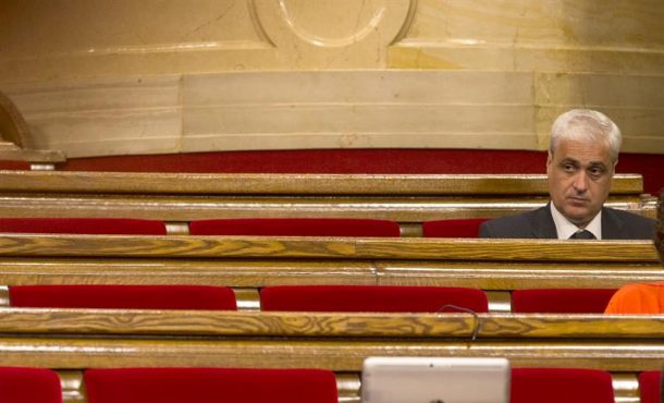 El exconsejero de Justicia de este Gobierno de la Generalidad de Cataluña del presidente Carles Puigdemont Casamajó, Germà Gordó, en el Parlamento de Cataluña. Archivo Efe.