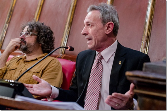 El presidente de la formación regional Somos identitarios (SOMI) y concejal en el Ayuntamiento de Vic de Plataforma Vigatana, Josep Anglada. Lasvocesdelpueblo.