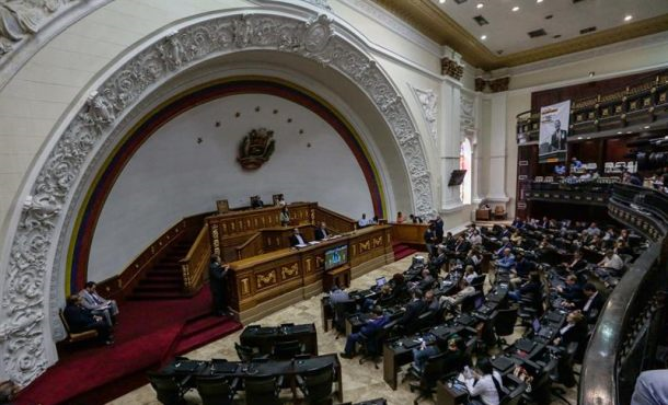 CARACAS (VENRZUELA), lunes 07.08.2017. Vista general hoy, lunes 7 de agosto de 2017, durante una sesión ordinaria en el Palacio Federal Legislativo, en Caracas (Venezuela). Efe.