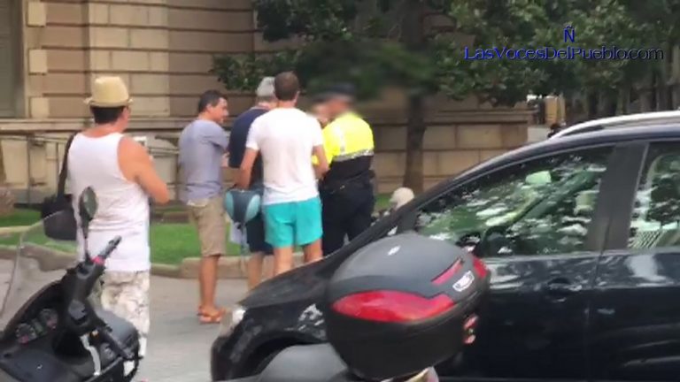 Policía frustra el ataque de un separatista contra los catalanes pacíficos en Barcelona