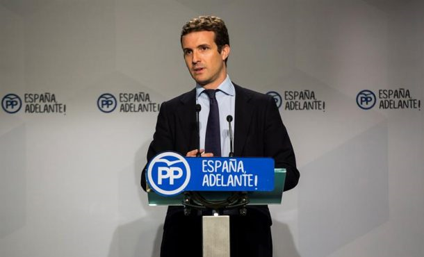 El vicesecretario general de Comunicación del Partido Popular, Pablo Casado. Archivo Efe.
