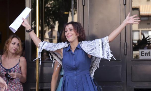 GRANADA, martes 22 .08.2017. Juana Rivas sale de los juzgados de Granada. Un juzgado de guardia de Granada ha decretado la libertad provisional para ella. Efe.