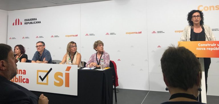 ERC fija el referéndum del 1-O como «respuesta democrática» al Estado «amenazante» español