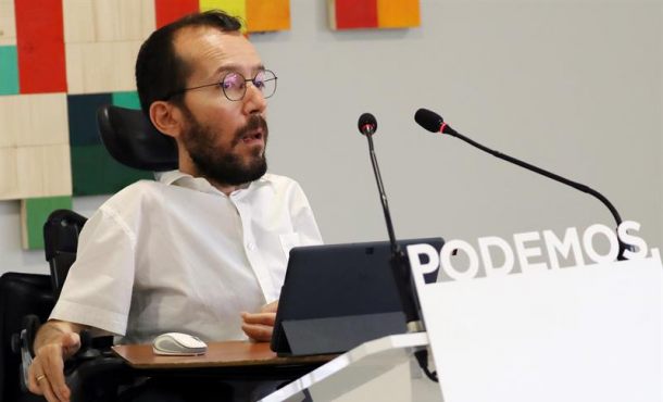 El portavoz de Podemos, Pablo Echenique. Archivo Efe.