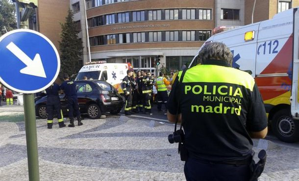 Fotografía facilitada por el Ayuntamiento de Madrid de un accidente. Archivo Efe.