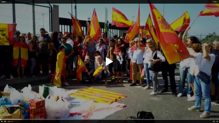 Apoyo a Policía Nacional en Puerto de Barcelona ante rechazo de «estibadores separatistas»