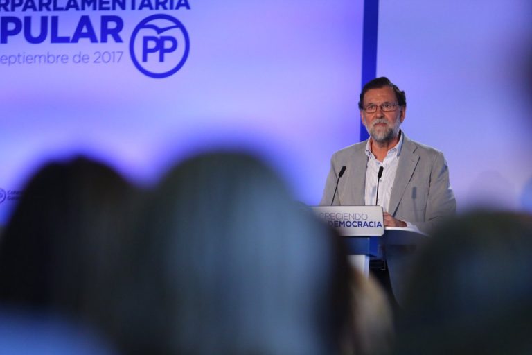 Rajoy: «En manos» de Puigdemont y Junqueras «está lo que pueda pasar los próximos días»