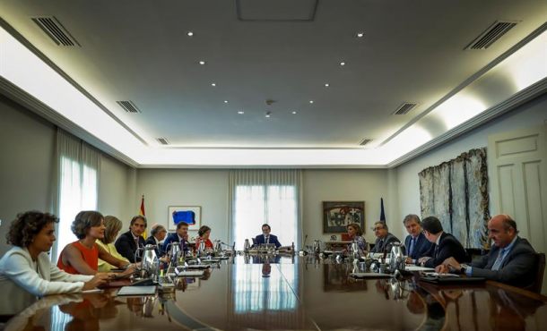 Vista general de una reunión del Consejo de Ministros. Archivo Efe.