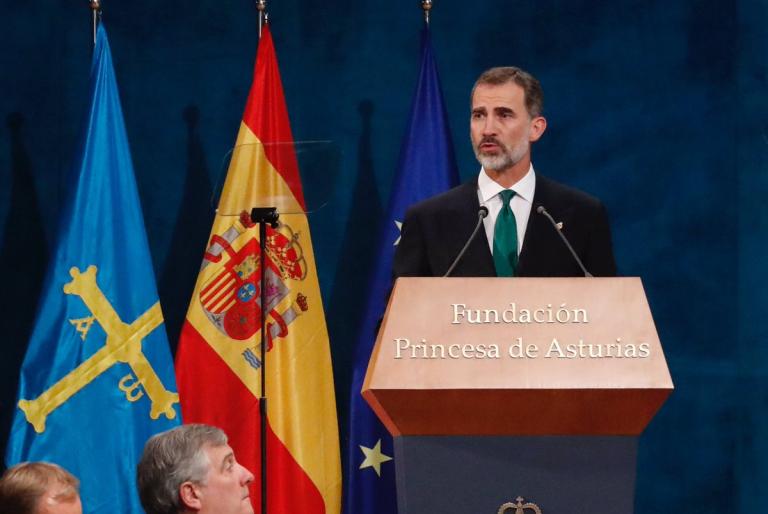 Discurso del Rey contra la «arbitrariedad y rencor» separatista en Cataluña desde Oviedo (Asturias)