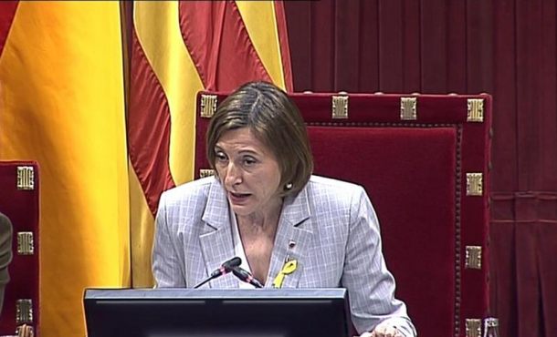 CATALUÑA (ESPAÑA), 27.10.2017. Imagen institucional de la presidenta del Parlamento de Cataluña, Carmen Forcadell. Efe.