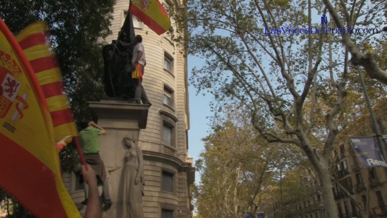 VOX y simpatizantes liberan al patriota español Rafael Casanova «secuestrado» por el separatismo