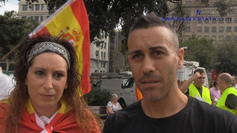 Piden «apoyos» de España para un catalán a prisión por arrancar carteles de 1-O y propaganda separatista