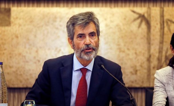 ALICANTE (ESPAÑA), 15.11.2017. El Presidente del Consejo General del Poder Judicial, Carlos Lesmes Serrano, durante la Inauguración de la XXXII Asamblea.. Efe.