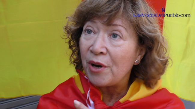 VÍA LAYETANA DE BARCELONA (ESPAÑA), 29.10.2017. Multitudinaria marcha contra el separatismo y golpe de estado de la Generalidad de Cataluña. Lasvocesdelpueblo