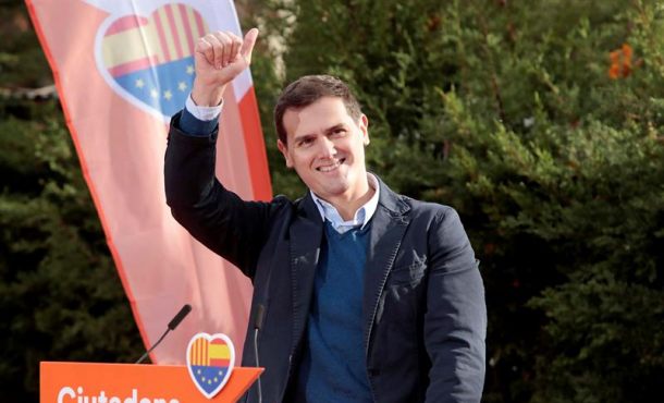 BARCELONA (ESPAÑA), 2.12.2017. El presidente de Ciudadanos, Albert Rivera, durante su participación hoy. . Efe.