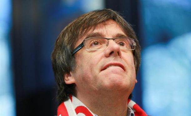 El fugitivo expresidente de la Generalidad y candidato de Juntos por Cataluña, Carles Puigdemont. Efe.