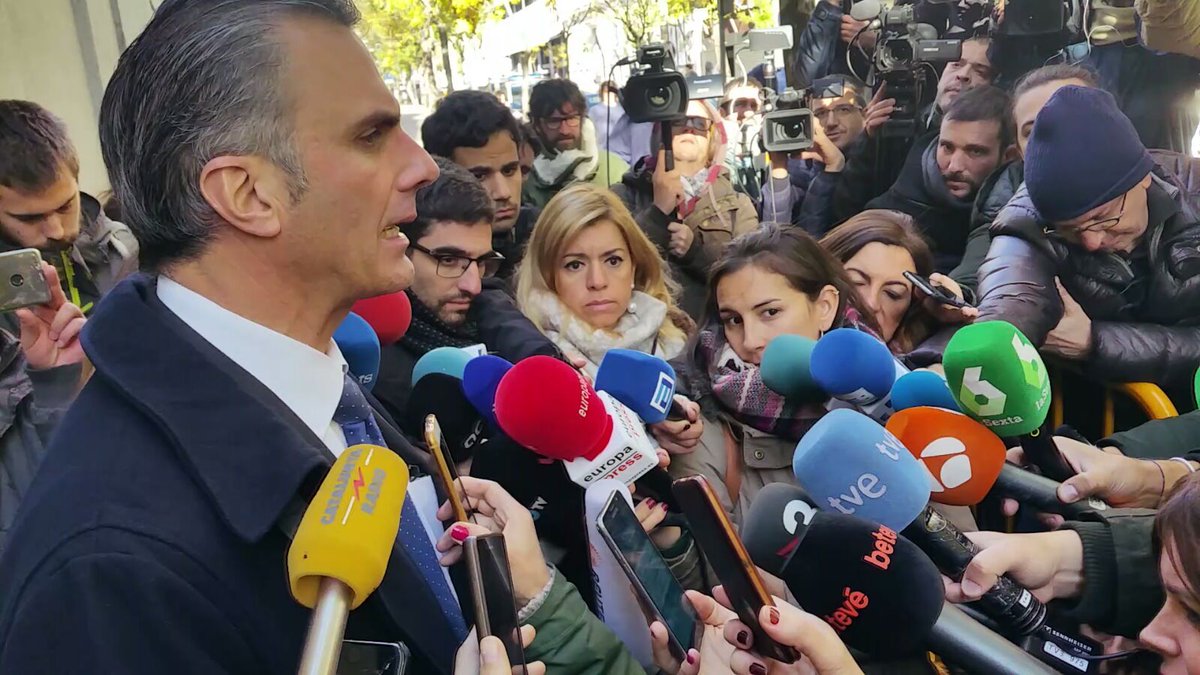 MADRID (ESPAÑA), 1.12.2017. El letrado de VOX y actual Secretario General de esta formación, Javier Ortega. . Lasvocesdelpueblo