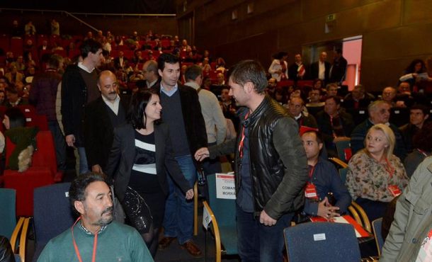 PONTEVEDRA (ESPAÑA), 16.12.2017. La vicesecretaria general del PSOE, Adriana Lastra, a su llegada a la clausura del congreso provincial de Pontevedra. Efe.