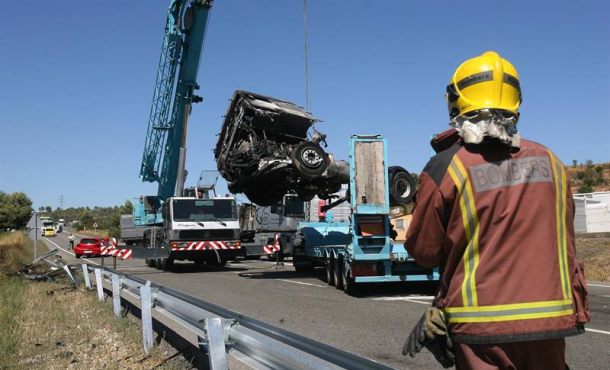 Un accidente de tráfico, en una imagen Efe.