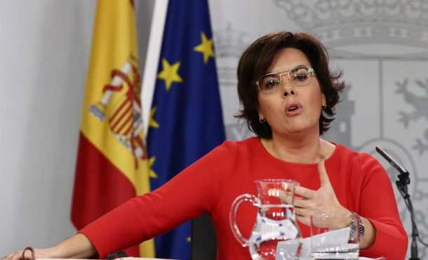 La vicepresidenta del Gobierno, Soraya Sanez de Santamaria. Efe.