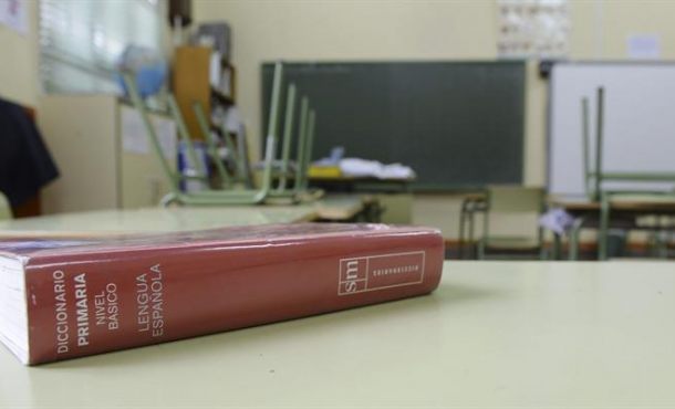 ESPAÑA 2018. Aspecto del interior de un aula del Colegio Antonio García Quintana de Valladolid. Archivo Efe.