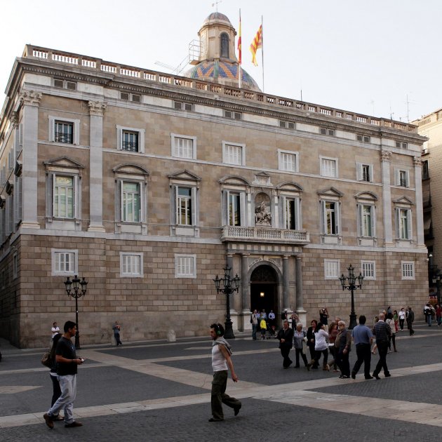 Fachada del Gobierno de la Generalidad de Cataluña en Plaza San Jaime de Barcelona. Archivo ACN