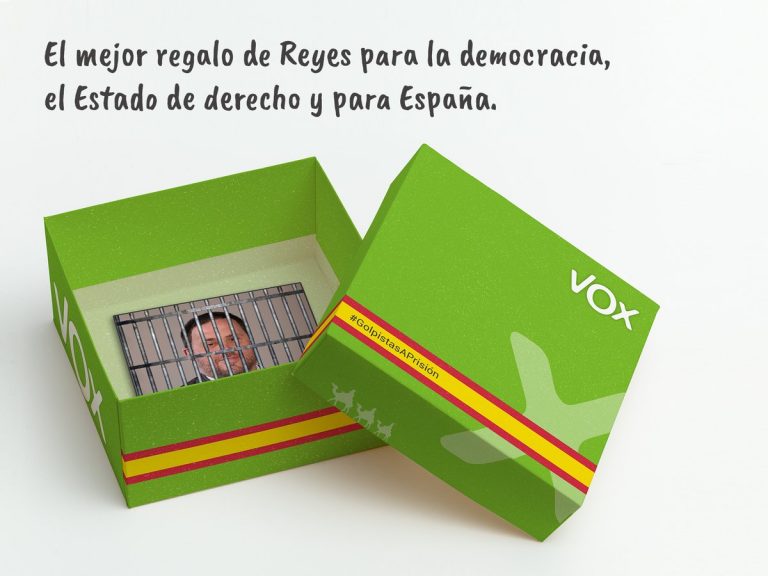 VOX da las «gracias» a los Reyes Magos «por traernos» prisión para el «osito»