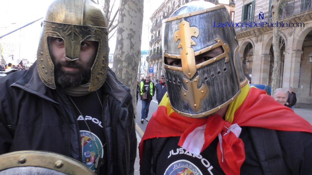 PARQUE DE LA CIUTADELLA (BARCELONA), 20.1.2018. Marcha multitudinaria policial convocada por Jusapol. Lasvocesdelpueblo