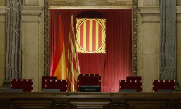 Vista del hemiciclo del Parlament de Cataluña. Archivo Efe