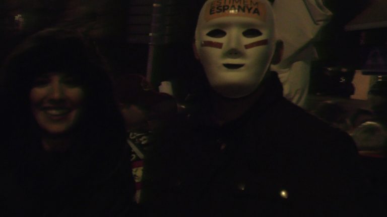 Cariñoso homenaje al preso político catalán Raúl Marcía en Balsareny (Manresa)