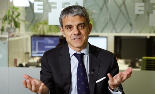 ADRID (ESPAÑA), 07.03.2018. El presidente de la Cámara de Comercio de EE.UU. en España, Jaime Malet, hoy durante una entrevista. efe