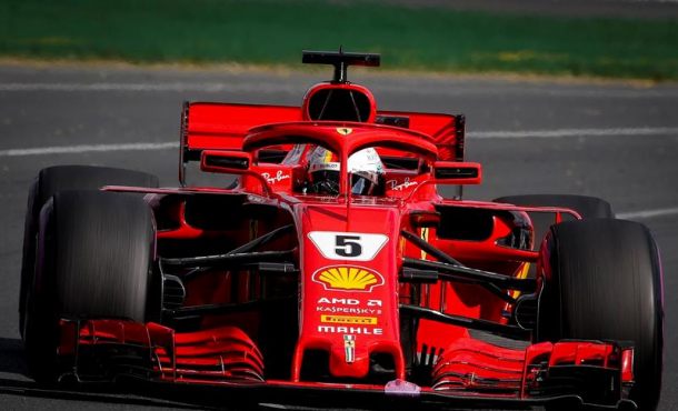 AUSTRALIA, 25.03.2018 El piloto alemán Sebastian Vettel (Ferrari) ganó el Gran Premio de Australia por delante del británico Lewis Hamilton (Mercedes). Efe.